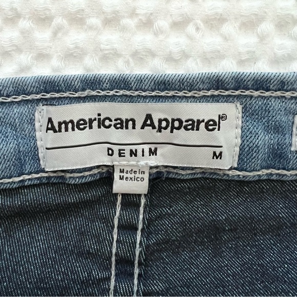 American Apparel Denim The Easy Jean Stretch Skinny Size Medium‎ Retro Light - Picture 4 of 8